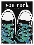 You Rock - Blue Laces-Lisa Weedn-Mounted Giclee Print