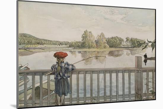 Lisbeth Angling, from 'A Home' series, c.1895-Carl Larsson-Mounted Giclee Print