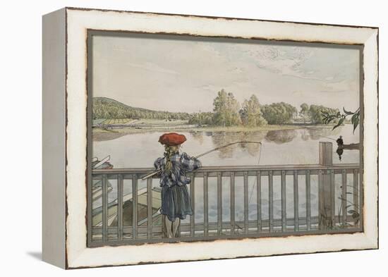 Lisbeth Angling, from 'A Home' series, c.1895-Carl Larsson-Framed Premier Image Canvas