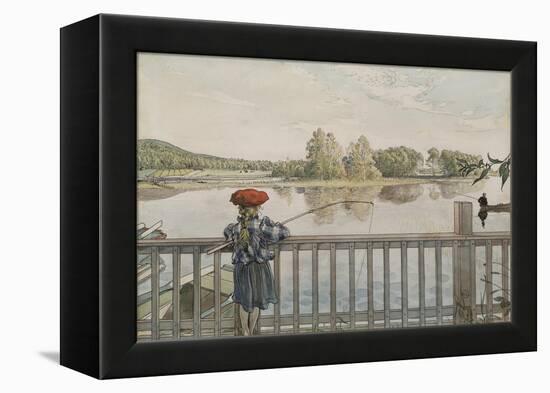 Lisbeth Angling, from 'A Home' series, c.1895-Carl Larsson-Framed Premier Image Canvas