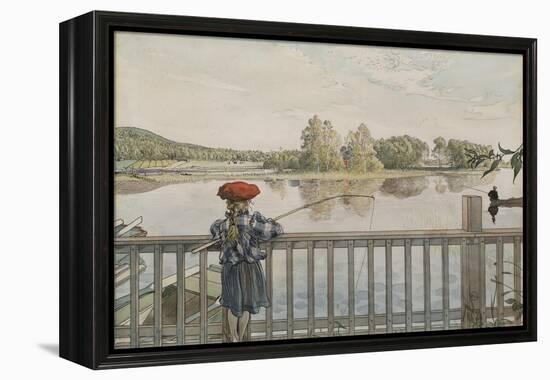 Lisbeth Angling, from 'A Home' series, c.1895-Carl Larsson-Framed Premier Image Canvas