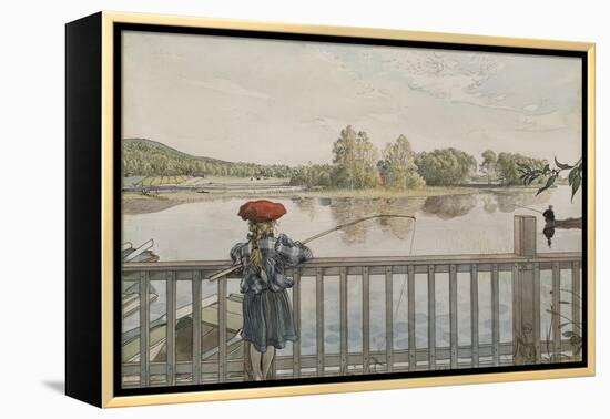 Lisbeth Angling, from 'A Home' series, c.1895-Carl Larsson-Framed Premier Image Canvas