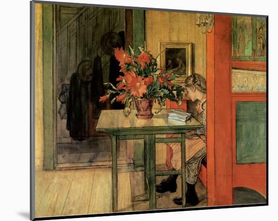 Lisbeth Reading, 1904-Carl Larsson-Mounted Art Print