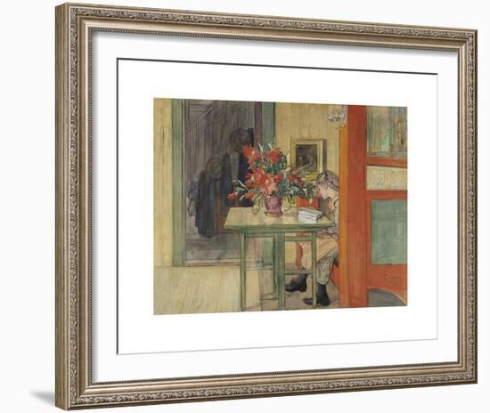 Lisbeth Reading-Carl Larsson-Framed Premium Giclee Print