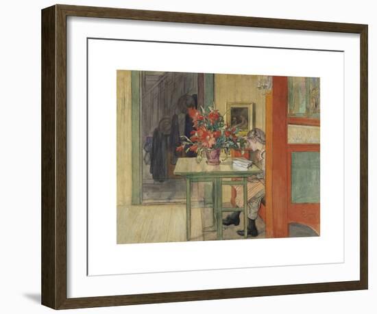 Lisbeth Reading-Carl Larsson-Framed Premium Giclee Print
