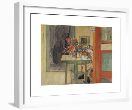 Lisbeth Reading-Carl Larsson-Framed Premium Giclee Print