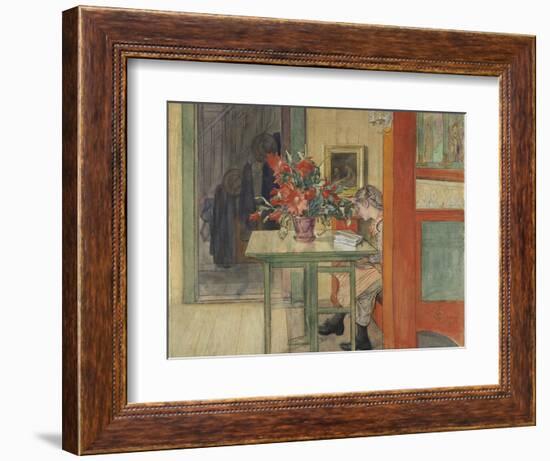 Lisbeth Reading-Carl Larsson-Framed Giclee Print