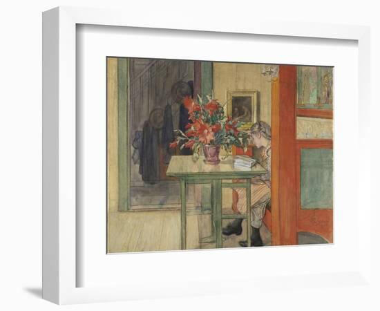 Lisbeth Reading-Carl Larsson-Framed Giclee Print