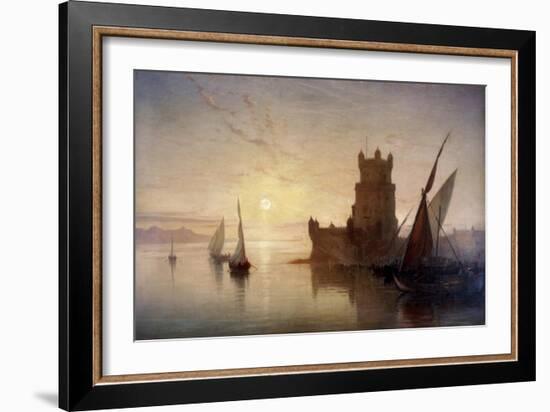 Lisbon - Castle of Balem, 1850-Frank Dillon-Framed Giclee Print