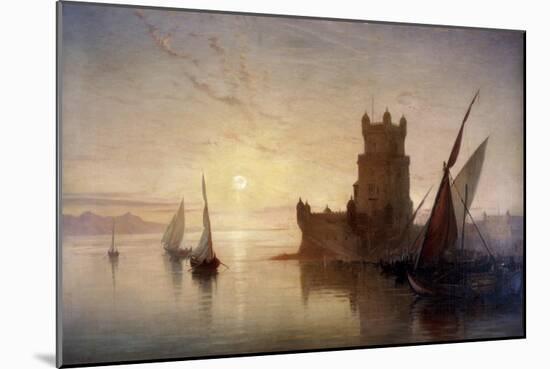 Lisbon - Castle of Balem, 1850-Frank Dillon-Mounted Giclee Print