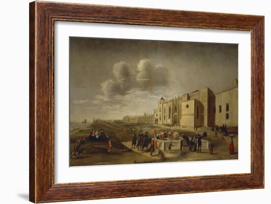 Lisbon, Panoramic View of Jeronimos Monastery and Belem Square-Felipe Lobo-Framed Giclee Print