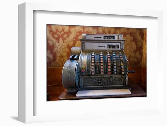 Lisbon, Portugal. Antique cash register in Lisbon. Venda means sale.-Julien McRoberts-Framed Photographic Print