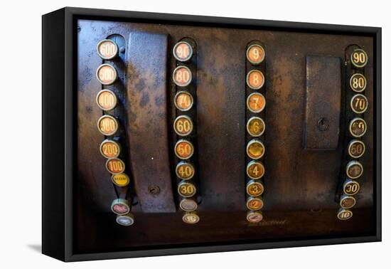 Lisbon, Portugal. Antique Portuguese cash register-Julien McRoberts-Framed Premier Image Canvas