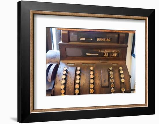 Lisbon, Portugal. Antique Portuguese cash register-Julien McRoberts-Framed Photographic Print