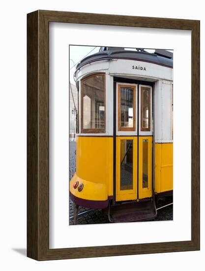 Lisbon, Portugal. One of the many famous trams in Lisbon-Julien McRoberts-Framed Photographic Print