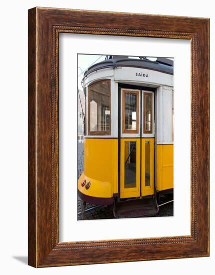 Lisbon, Portugal. One of the many famous trams in Lisbon-Julien McRoberts-Framed Photographic Print