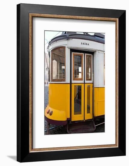 Lisbon, Portugal. One of the many famous trams in Lisbon-Julien McRoberts-Framed Photographic Print