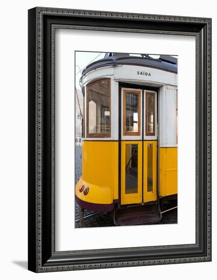 Lisbon, Portugal. One of the many famous trams in Lisbon-Julien McRoberts-Framed Photographic Print