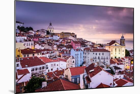 Lisbon, Portugal Skyline at Alfama, the Oldest District of the City-Sean Pavone-Mounted Photographic Print