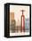 Lisbon Skyline Poster-paulrommer-Framed Stretched Canvas