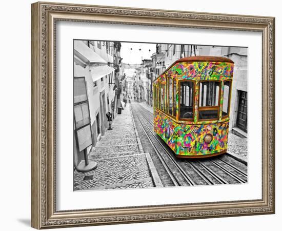 Lisbon Tram Revisited - Colorful-Ben Heine-Framed Photographic Print