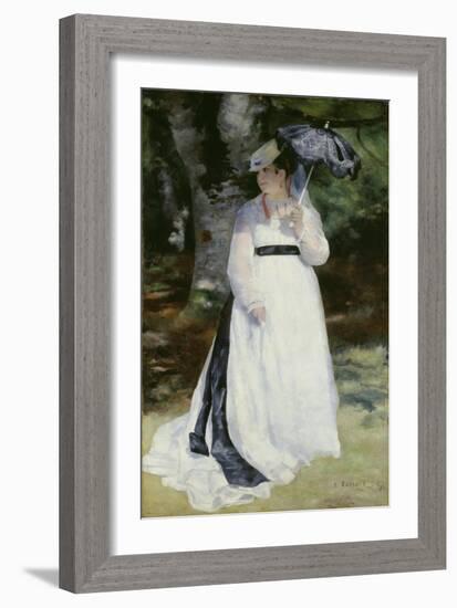 Lise with a Parasol (Lise - La Femme a L'Ombrelle), 1867-Pierre-Auguste Renoir-Framed Giclee Print