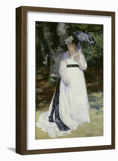 Lise with a Parasol (Lise - La Femme a L'Ombrelle), 1867-Pierre-Auguste Renoir-Framed Giclee Print