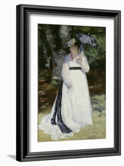 Lise with a Parasol (Lise - La Femme a L'Ombrelle), 1867-Pierre-Auguste Renoir-Framed Giclee Print