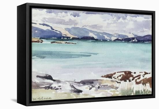 Lisemore and Morven from Mull-Francis Campbell Boileau Cadell-Framed Premier Image Canvas