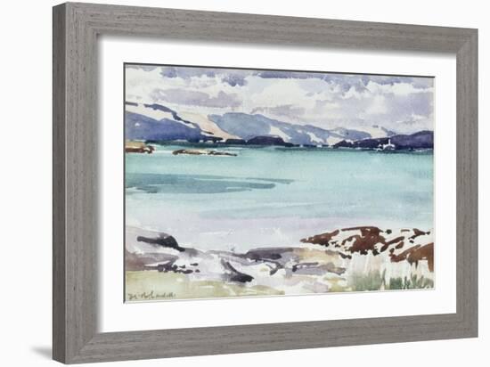 Lisemore and Morven from Mull-Francis Campbell Boileau Cadell-Framed Giclee Print