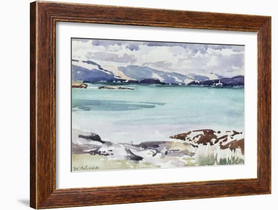 Lisemore and Morven from Mull-Francis Campbell Boileau Cadell-Framed Giclee Print