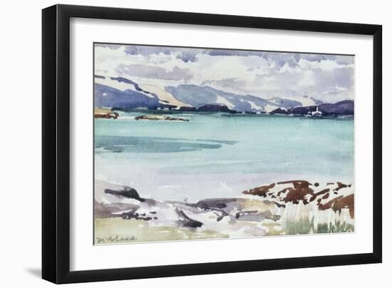 Lisemore and Morven from Mull-Francis Campbell Boileau Cadell-Framed Giclee Print