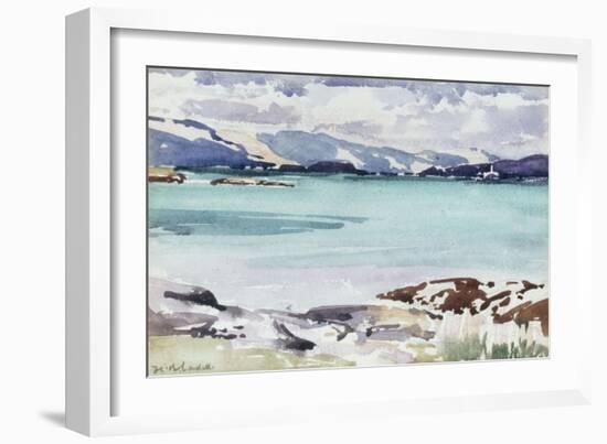 Lisemore and Morven from Mull-Francis Campbell Boileau Cadell-Framed Giclee Print
