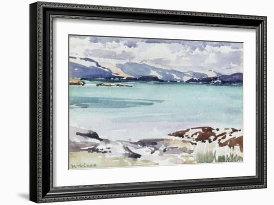 Lisemore and Morven from Mull-Francis Campbell Boileau Cadell-Framed Giclee Print