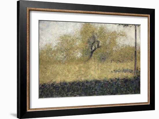 Lisière de bois au printemps-Georges Seurat-Framed Giclee Print