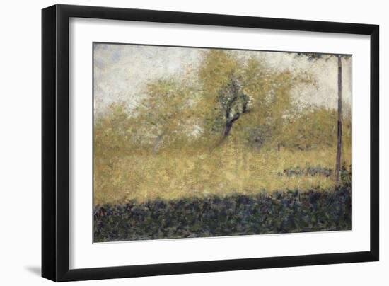 Lisière de bois au printemps-Georges Seurat-Framed Giclee Print