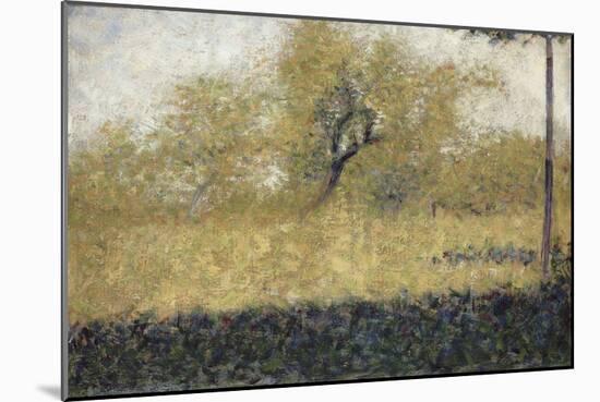 Lisière de bois au printemps-Georges Seurat-Mounted Giclee Print