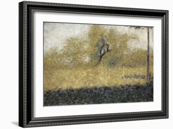 Lisière de bois au printemps-Georges Seurat-Framed Giclee Print