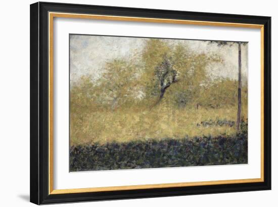 Lisière de bois au printemps-Georges Seurat-Framed Giclee Print