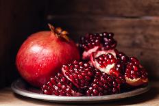 Pieces and Grains of Ripe Pomegranate-Lisovskaya Natalia-Photographic Print