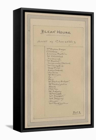 List of Characters, C.1920s-Joseph Clayton Clarke-Framed Premier Image Canvas