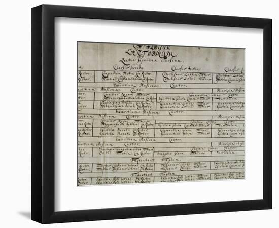 List of Students Attending Leipzig Music School, Where One Can See Johann Sebastian Bach'S-null-Framed Giclee Print