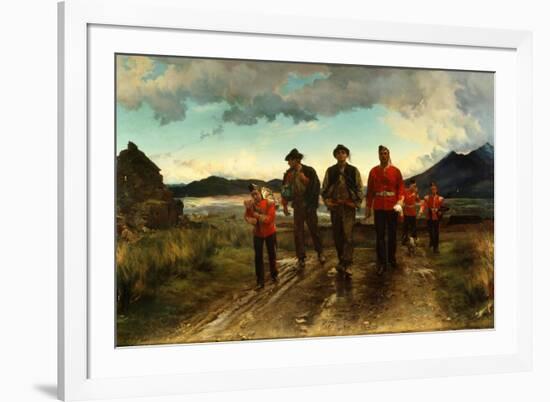 'Listed for the Connaught Rangers': Recruiting in Ireland, 1878-Lady Butler-Framed Giclee Print