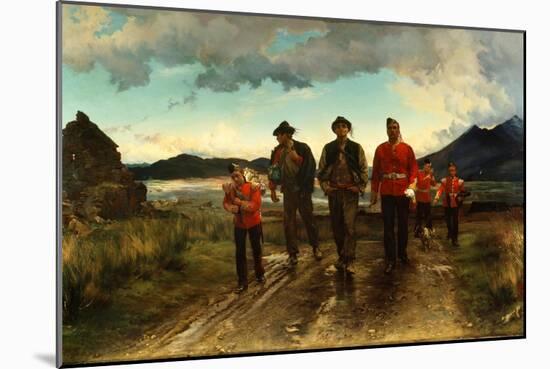 'Listed for the Connaught Rangers': Recruiting in Ireland, 1878-Lady Butler-Mounted Giclee Print