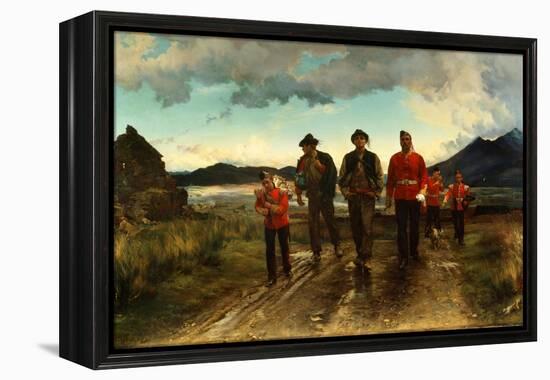 'Listed for the Connaught Rangers': Recruiting in Ireland, 1878-Lady Butler-Framed Premier Image Canvas