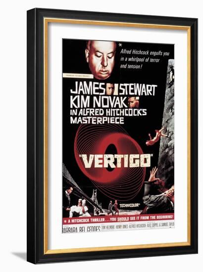 Listen Darkling, 1958, "Vertigo" Directed by Alfred Hitchcock-null-Framed Giclee Print