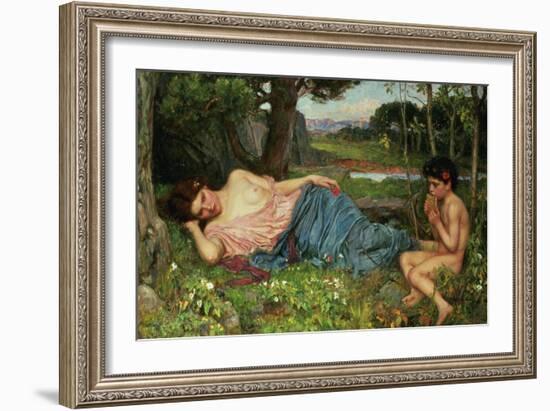 Listen to My Sweet Pipings, 1911-John William Waterhouse-Framed Giclee Print