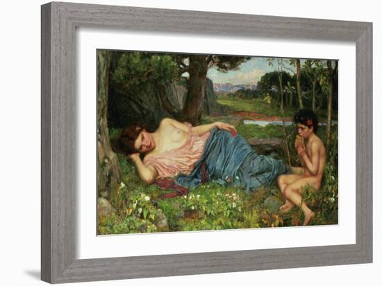 Listen to My Sweet Pipings, 1911-John William Waterhouse-Framed Giclee Print