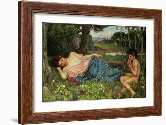 Listen to My Sweet Pipings, 1911-John William Waterhouse-Framed Giclee Print