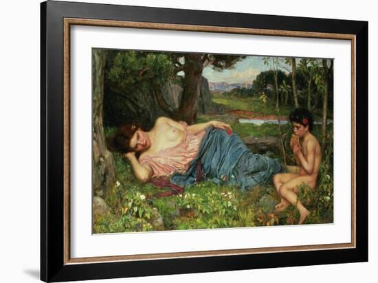 Listen to My Sweet Pipings, 1911-John William Waterhouse-Framed Giclee Print